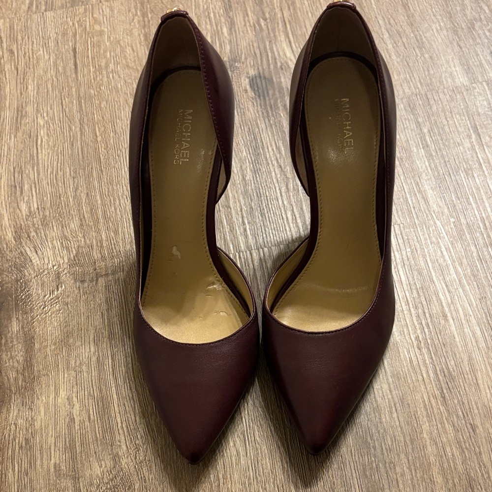 Michael Kors Deep Burgundy Heels size 7
